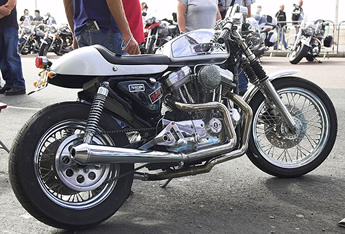 Harley Sportster Cafe Racer, Ace Day, Brighton